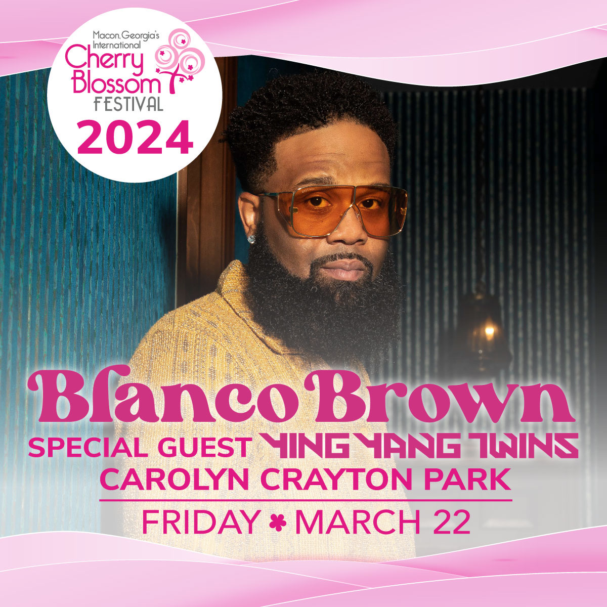 Cherry Blossom Announces Blanco Brown with Special Guests The Ying Yang Twins at 2024 Festival post thumbnail