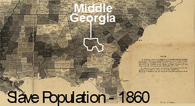 Middle Georgia Slave Population 1860